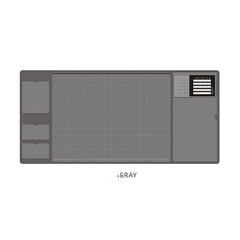 Tapis de Bureau XXL Imperméable en Similicuir – Sous-Main Multifonction Rétro pour Ordinateur et Écriture | DeskHarmony