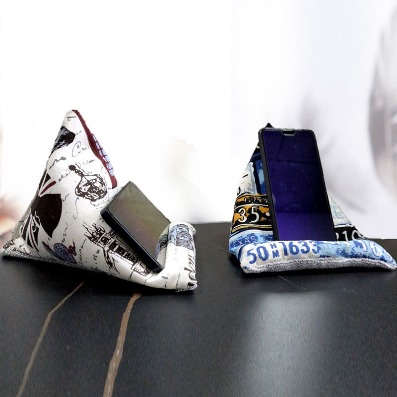 Support Mobile en Tissu – Design Géométrique & Confort Mains Libres