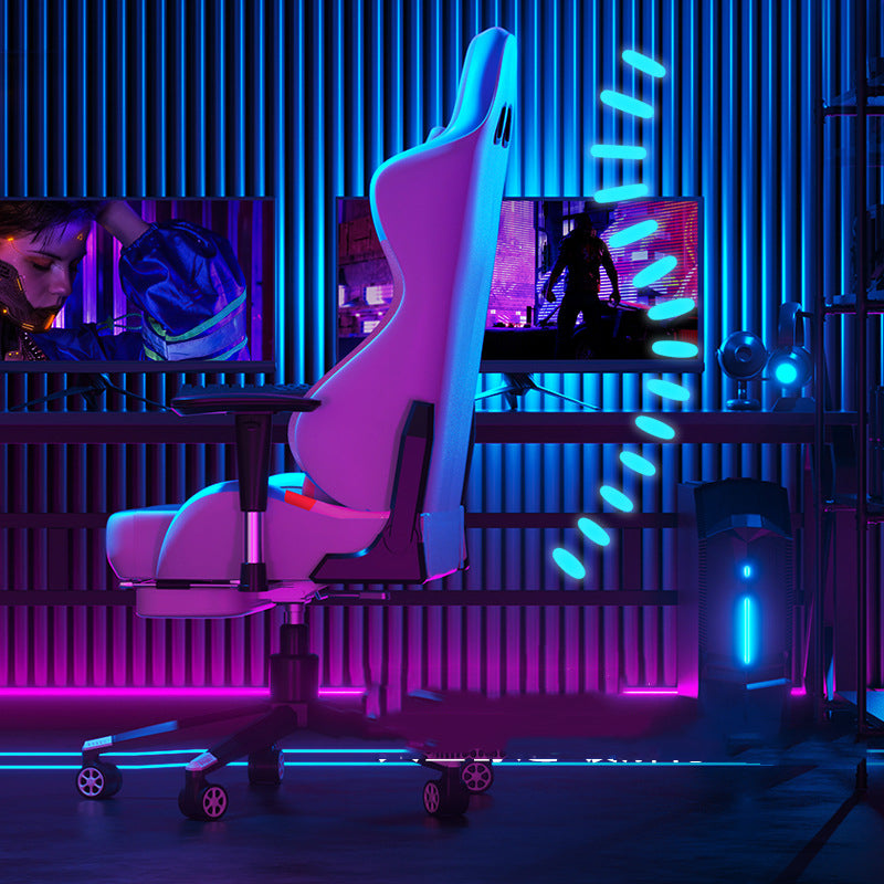 Chaise de Bureau Ergonomique Réglable DeskHarmony™ – Confort Longue Durée en Cuir PU, Assise Large et Hauteur Ajustable