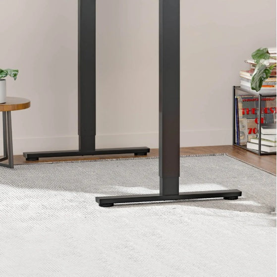 Bureau Électrique Réglable – Grand Plateau Monobloc Noir