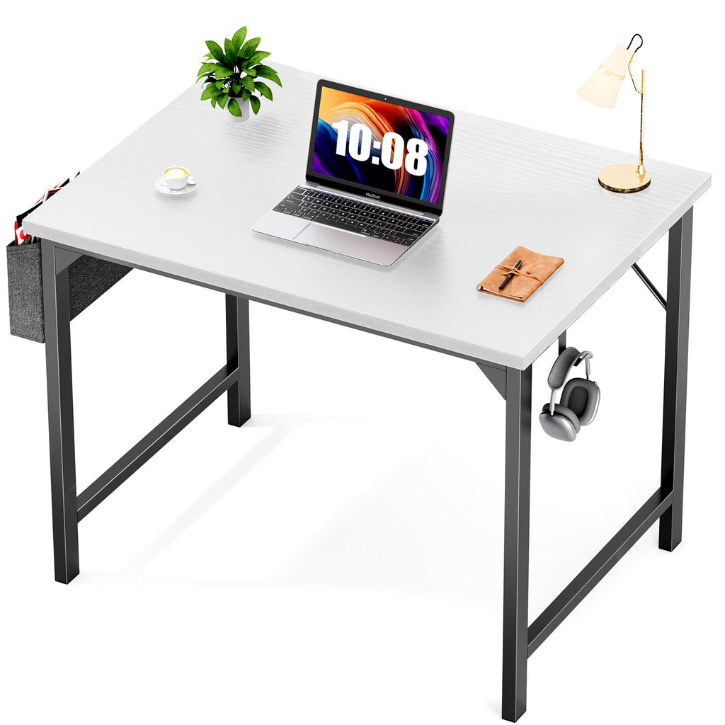 Bureau Minimaliste Moderne – Plusieurs Tailles & Coloris, avec Rangement Latéral