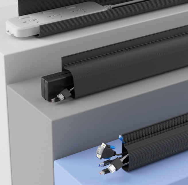 Goulotte de Câblage Sous Bureau – Fixation Discrète & Rangement Structuré