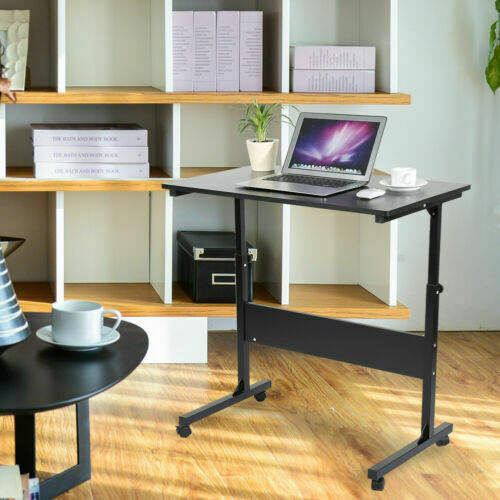 Bureau Mobile Réglable en Hauteur pour Ordinateur Portable – Confort & Mobilité | DeskHarmony