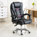 Fauteuil de Bureau Inclinable – Similicuir & Pieds au Choix