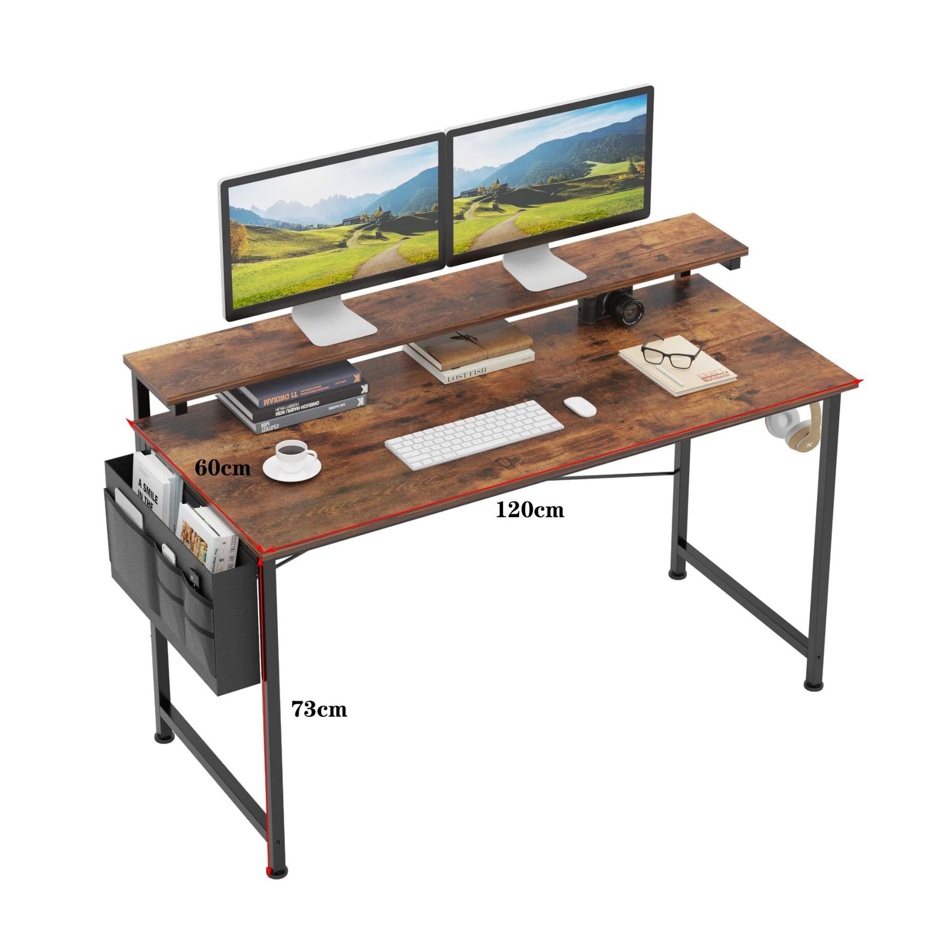 Bureau Moderne avec Poche Latérale – 120 × 60 cm