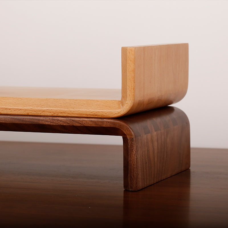 Rehausseur d’Écran en Bois Massif – Design Épuré & Artisanat Traditionnel